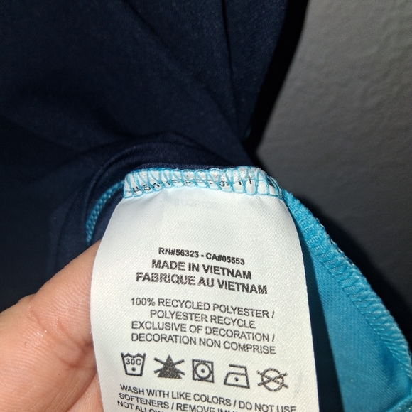 Nike Dri-Fit Standard Fit Golf Shirt Blue Navy L - Picture 5 of 6